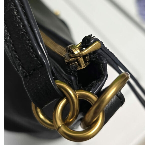 Fossil Talulla Hobo Shoulder Bag Purse Black Leather SHB2840 - Picture 13 of 13